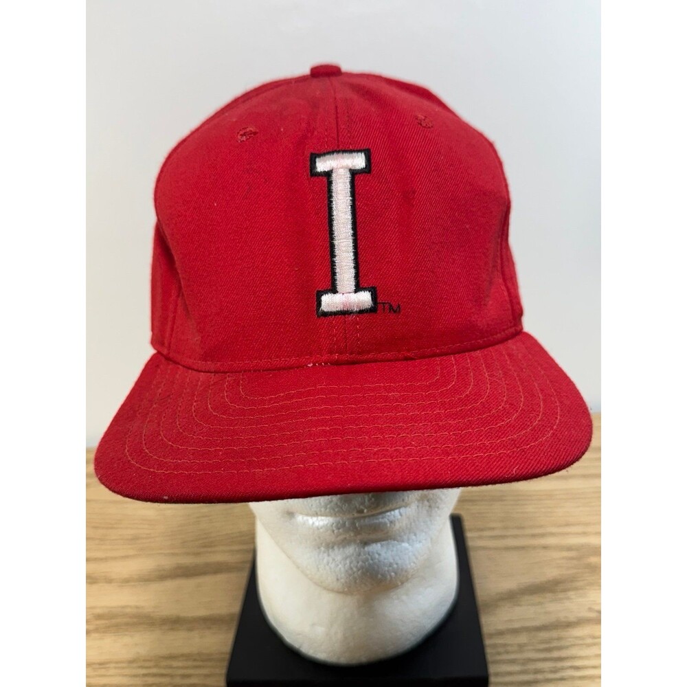 Vintage New Era Indiana University IU Hoosiers “I” Logo Fitted Hat 7 3/8 USA